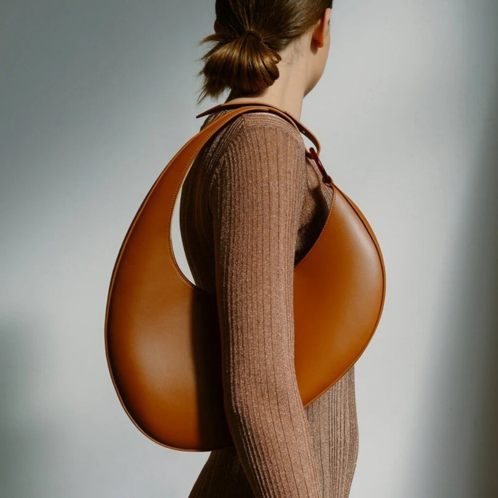 Chic Crescent Half-Moon Shoulder Bag Teardrop Hobo Purse